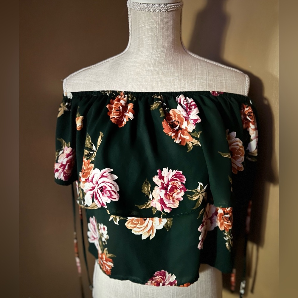 Off the shoulder floral top